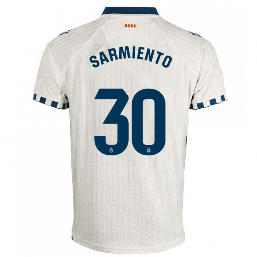 Danxenレディースイザン・サルミエント・マルティネス#30白青アウェイシャツ2025/26ジャージーユニフォーム