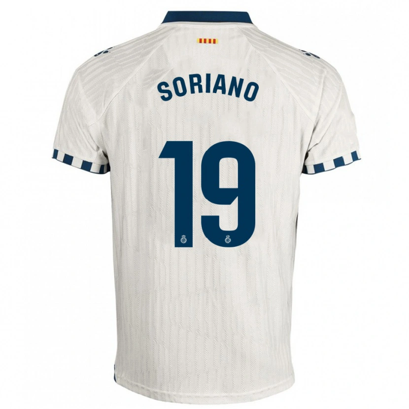 DanxenレディースAarón Soriano#19白青アウェイシャツ2025/26ジャージーユニフォーム