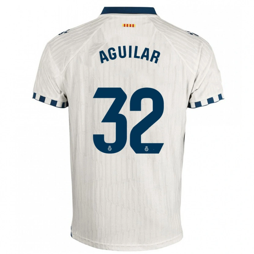 DanxenレディースRubén Aguilar#32白青アウェイシャツ2025/26ジャージーユニフォーム