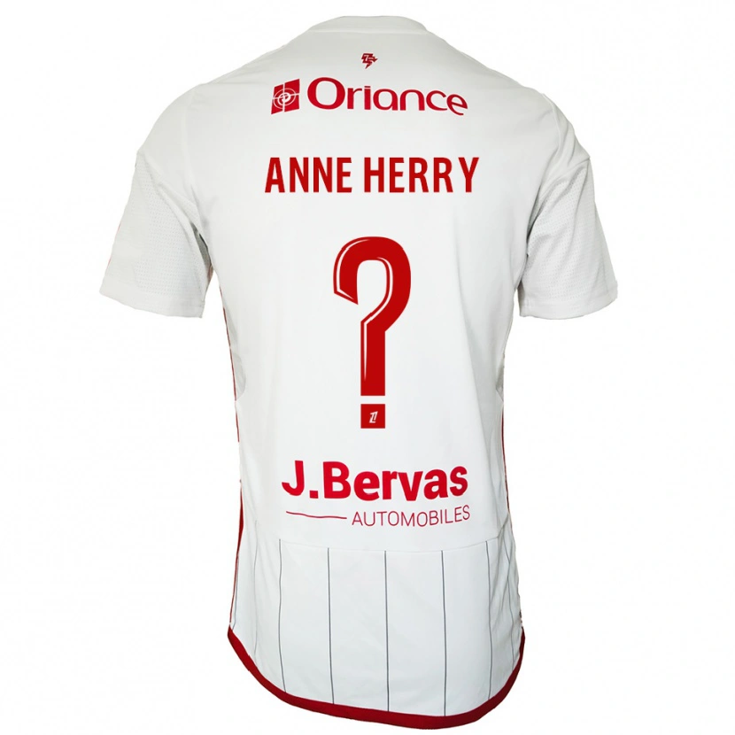 DanxenレディースLou Anne Herry#0白赤アウェイシャツ2025/26ジャージーユニフォーム