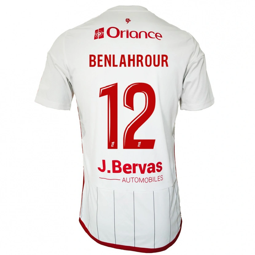 DanxenレディースIlyes Benlahrour#12白赤アウェイシャツ2025/26ジャージーユニフォーム
