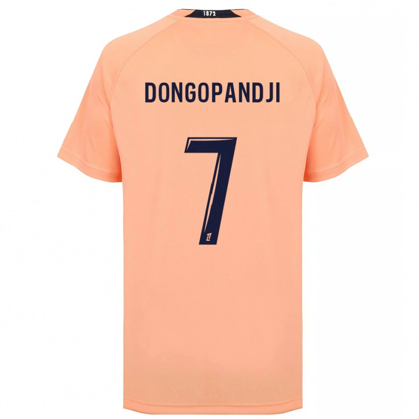 DanxenレディースHakim Dongopandji#7オレンジ ネイビーアウェイシャツ2025/26ジャージーユニフォーム