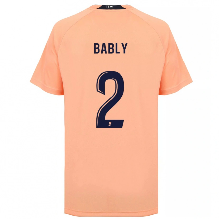 DanxenレディースEmmanuel Bably#2オレンジ ネイビーアウェイシャツ2025/26ジャージーユニフォーム