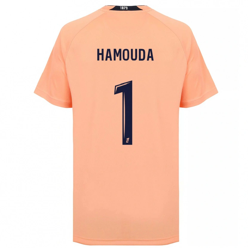 DanxenレディースAdel Hamouda#1オレンジ ネイビーアウェイシャツ2025/26ジャージーユニフォーム