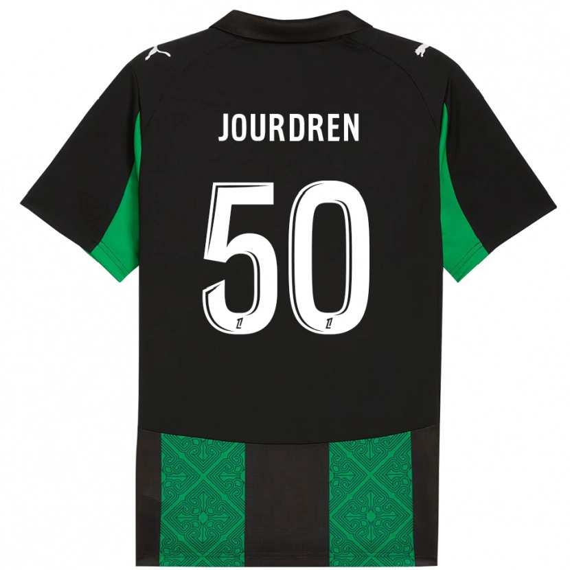 Danxenレディースイラン・ジュルドラン#50黒緑アウェイシャツ2025/26ジャージーユニフォーム