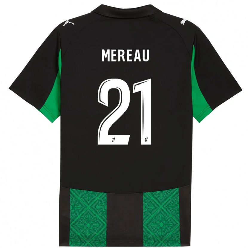DanxenレディースAlizée Mereau#21黒緑アウェイシャツ2025/26ジャージーユニフォーム