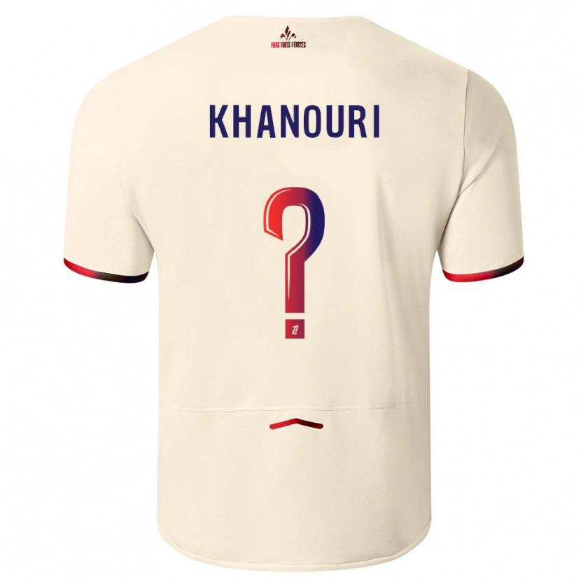 DanxenレディースAdam Khanouri#0オフホワイト赤アウェイシャツ2025/26ジャージーユニフォーム