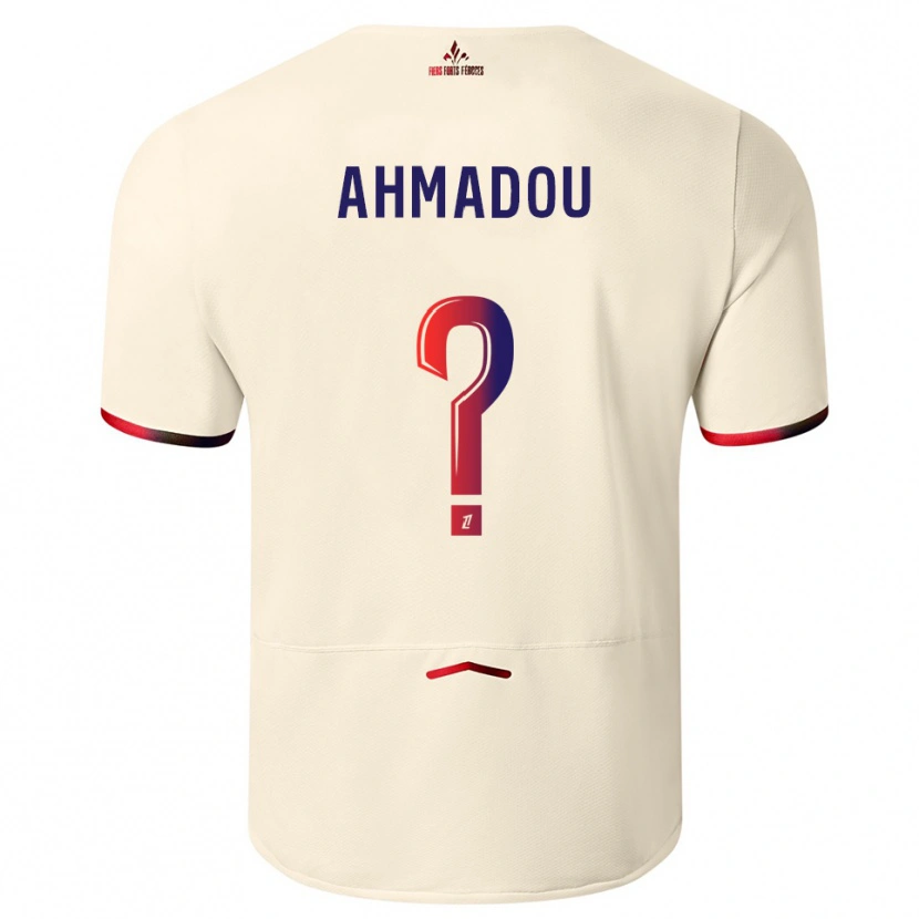 DanxenレディースMessina Ahmadou#0オフホワイト赤アウェイシャツ2025/26ジャージーユニフォーム