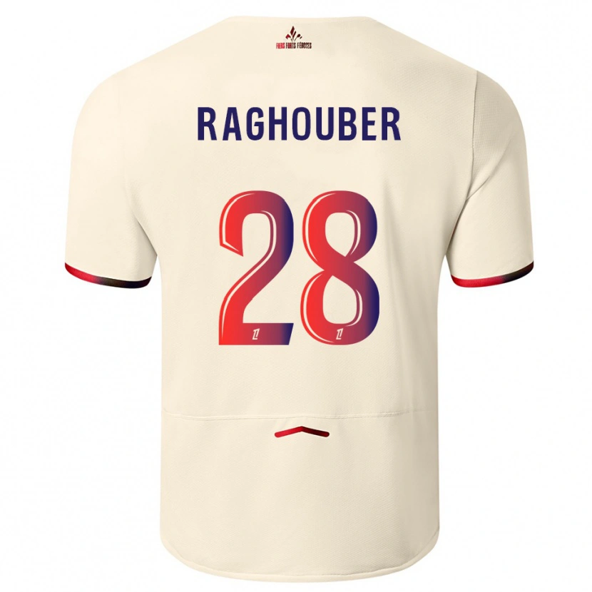 Danxenレディースウゴ・ラグーバー#28オフホワイト赤アウェイシャツ2025/26ジャージーユニフォーム