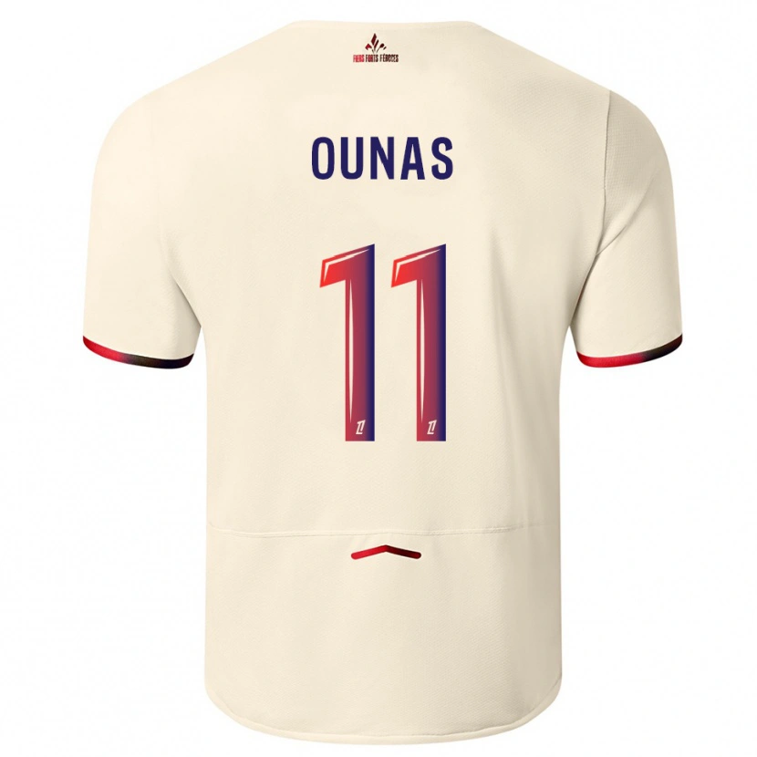Danxenレディースアダム・ウナス#11オフホワイト赤アウェイシャツ2025/26ジャージーユニフォーム