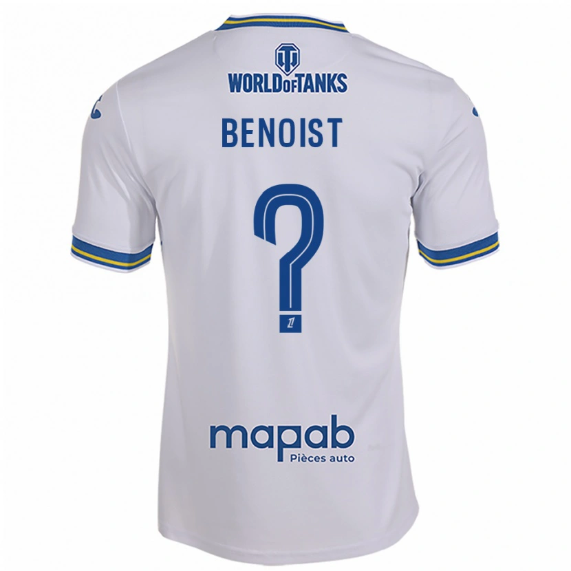 DanxenレディースBaptiste Benoist#0白空色アウェイシャツ2025/26ジャージーユニフォーム