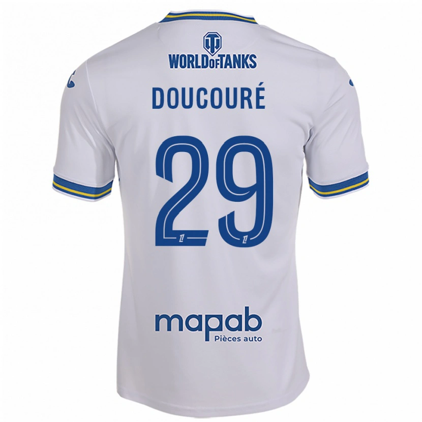 DanxenレディースSiriné Doucouré#29白空色アウェイシャツ2025/26ジャージーユニフォーム