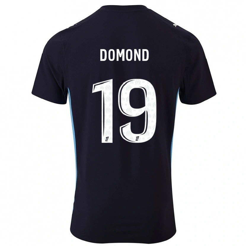 DanxenレディースChelsea Domond#19黒空色アウェイシャツ2025/26ジャージーユニフォーム