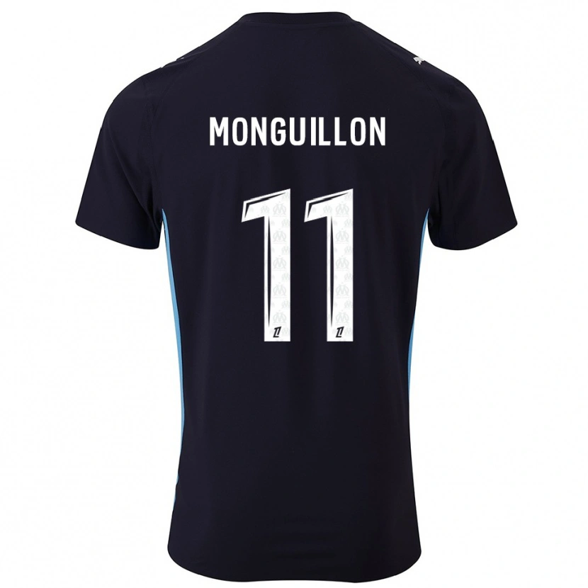 DanxenレディースCoralie Monguillon#11黒空色アウェイシャツ2025/26ジャージーユニフォーム