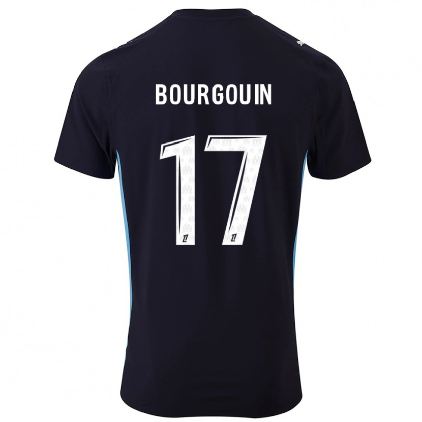 DanxenレディースLaura Bourgouin#17黒空色アウェイシャツ2025/26ジャージーユニフォーム