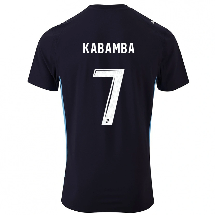 DanxenレディースAlexis Kabamba#7黒空色アウェイシャツ2025/26ジャージーユニフォーム