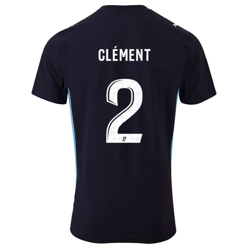 DanxenレディースMathis Clément#2黒空色アウェイシャツ2025/26ジャージーユニフォーム