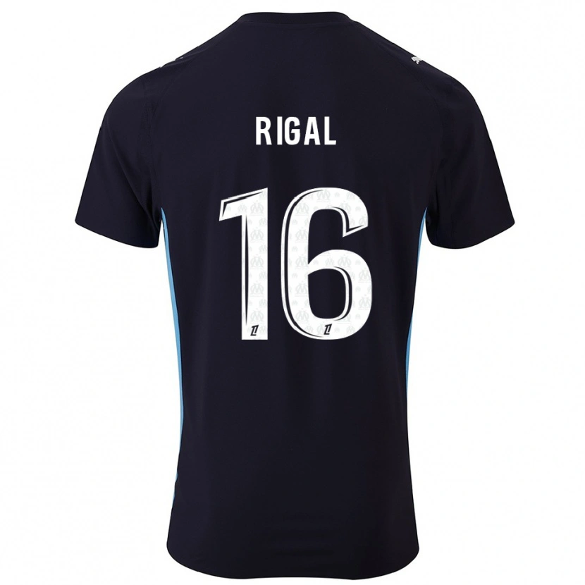 DanxenレディースPablo Rigal#16黒空色アウェイシャツ2025/26ジャージーユニフォーム