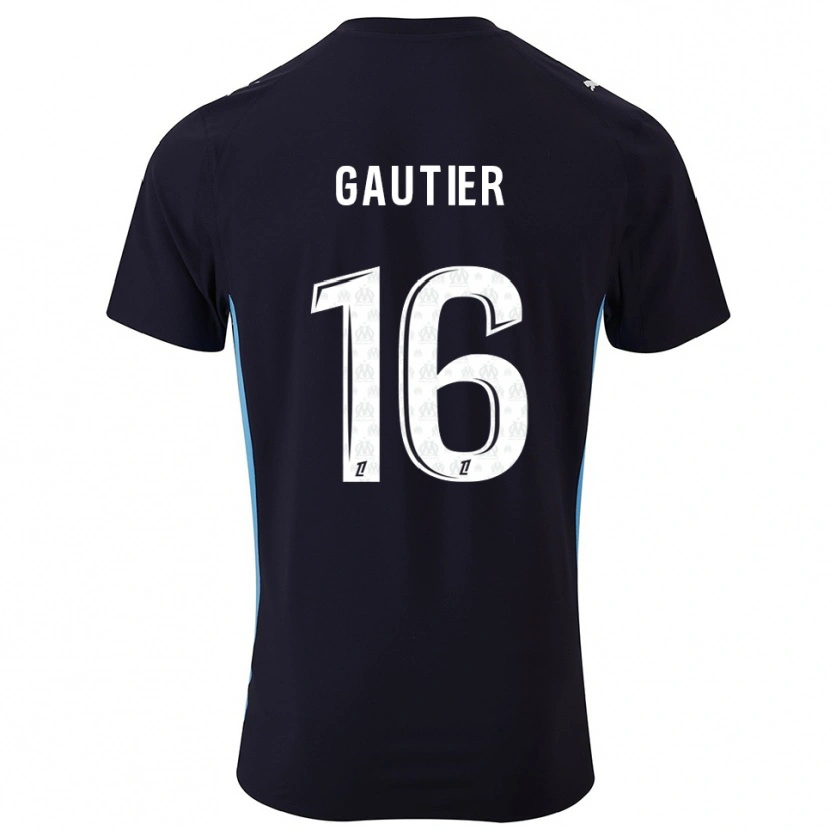 DanxenレディースElisa Gautier#16黒空色アウェイシャツ2025/26ジャージーユニフォーム