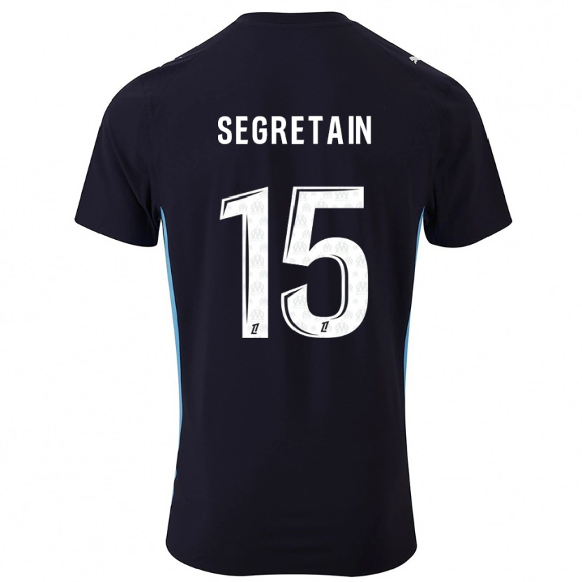 DanxenレディースJulie Ségrétain#15黒空色アウェイシャツ2025/26ジャージーユニフォーム