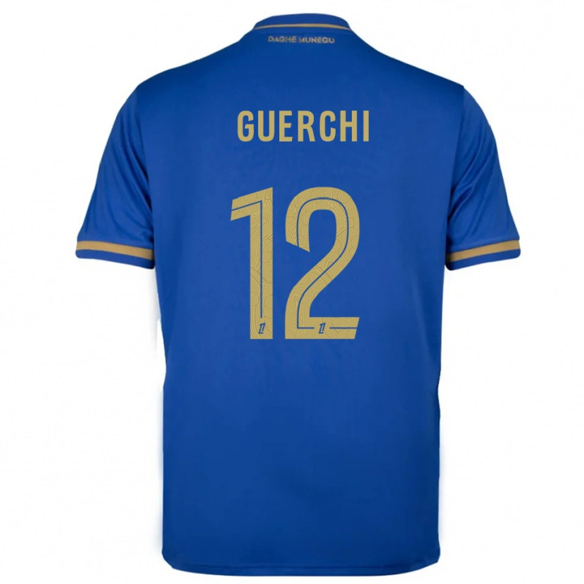 DanxenレディースWassim Guerchi#12青金アウェイシャツ2025/26ジャージーユニフォーム