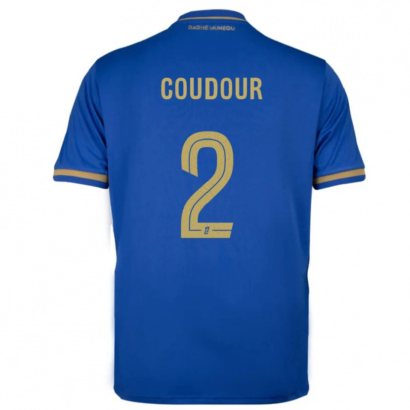 DanxenレディースMathis Coudour#2青金アウェイシャツ2025/26ジャージーユニフォーム