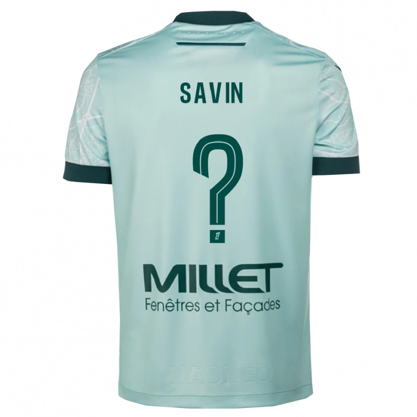 DanxenレディースLenny Savin#0緑白アウェイシャツ2025/26ジャージーユニフォーム