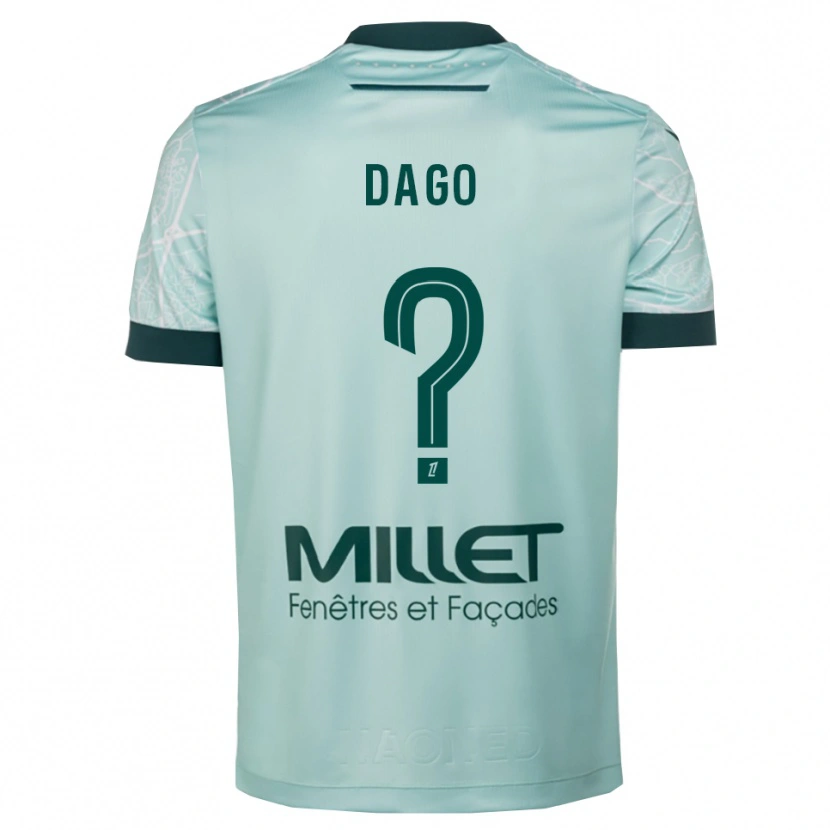 Danxenレディースジョシュア・ダゴ#0緑白アウェイシャツ2025/26ジャージーユニフォーム