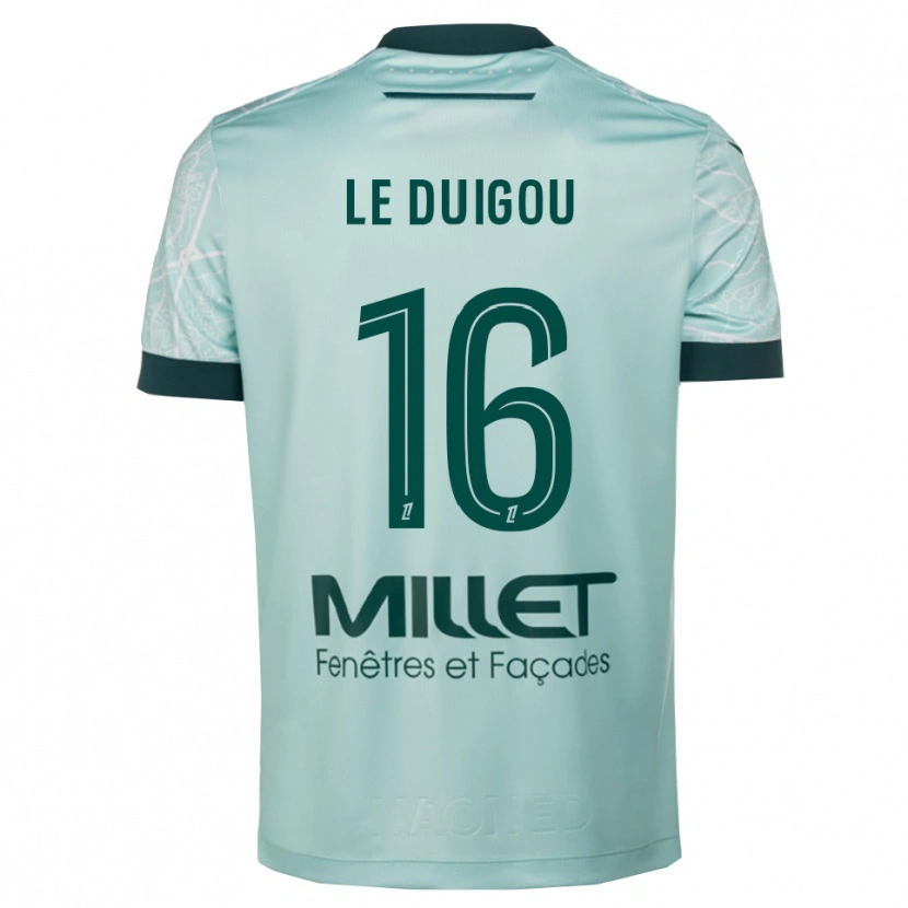 DanxenレディースDaniel Le Duigou#16緑白アウェイシャツ2025/26ジャージーユニフォーム