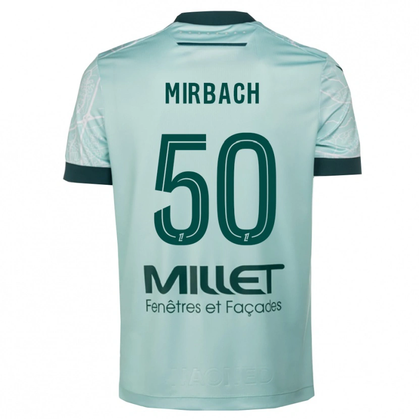Danxenレディースアレクシス・ミルバッハ#50緑白アウェイシャツ2025/26ジャージーユニフォーム