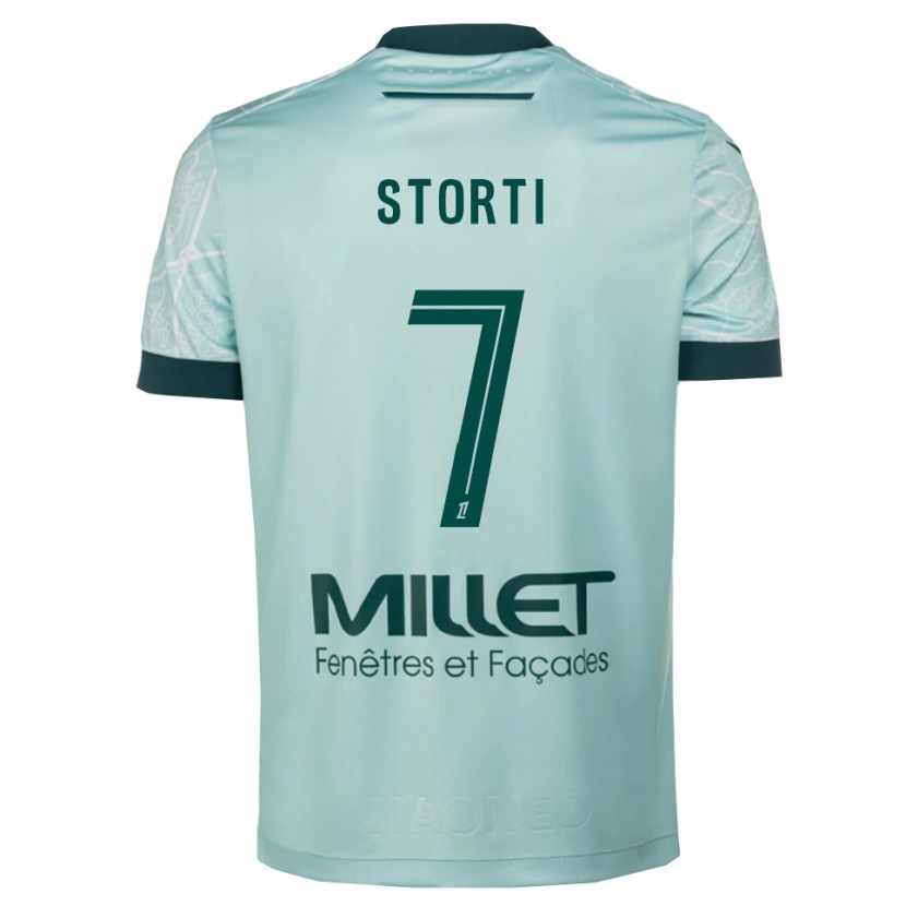DanxenレディースLalia Storti#7緑白アウェイシャツ2025/26ジャージーユニフォーム