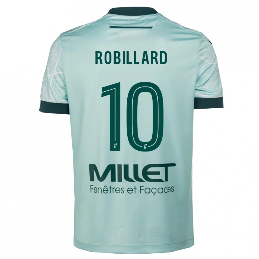 DanxenレディースCamille Robillard#10緑白アウェイシャツ2025/26ジャージーユニフォーム