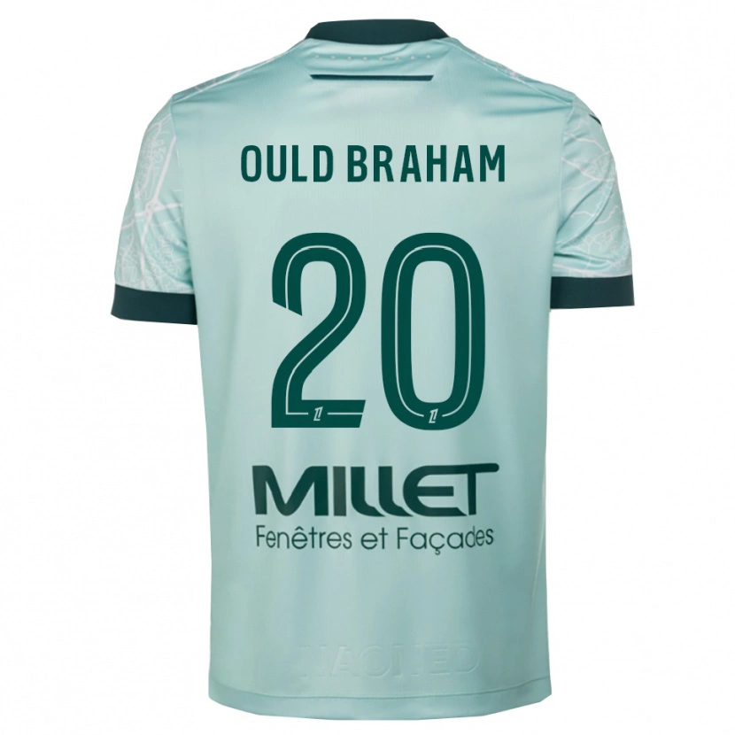 Danxenレディースアミラ・ウルド・ブラハム#20緑白アウェイシャツ2025/26ジャージーユニフォーム