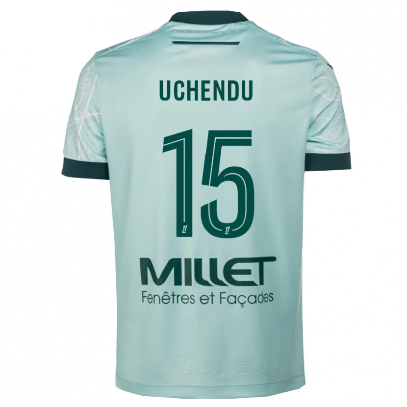 DanxenレディースChinaza Uchendu#15緑白アウェイシャツ2025/26ジャージーユニフォーム