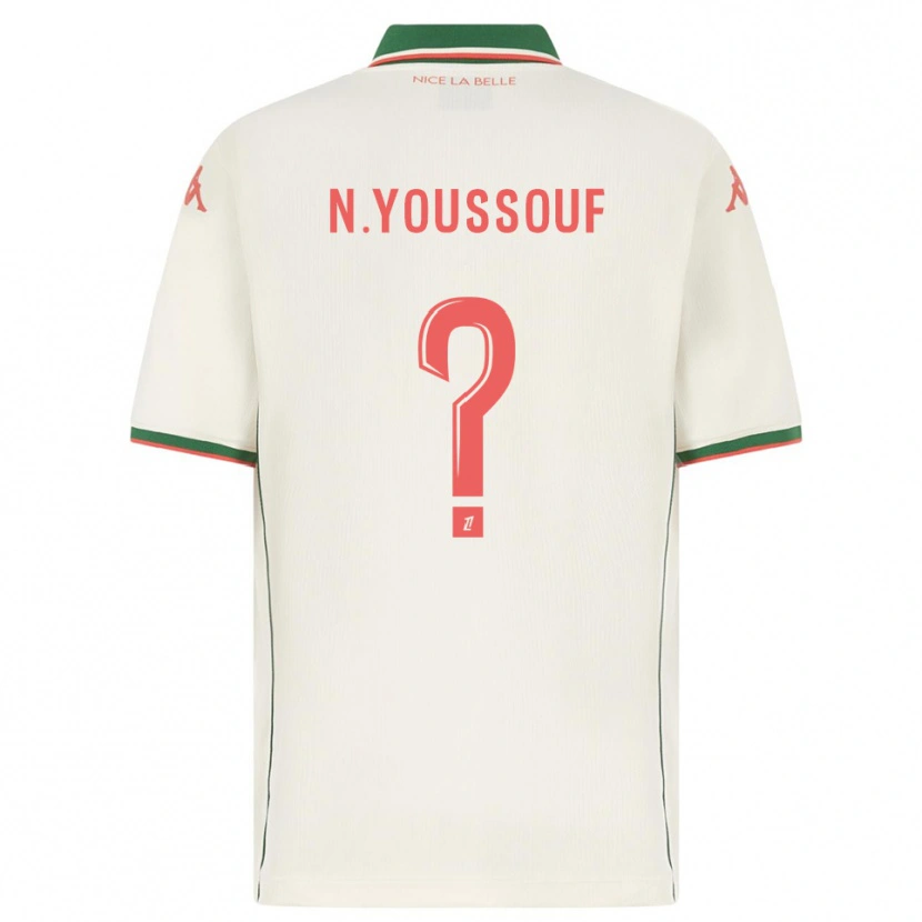 DanxenレディースNaké Youssouf#0白緑アウェイシャツ2025/26ジャージーユニフォーム