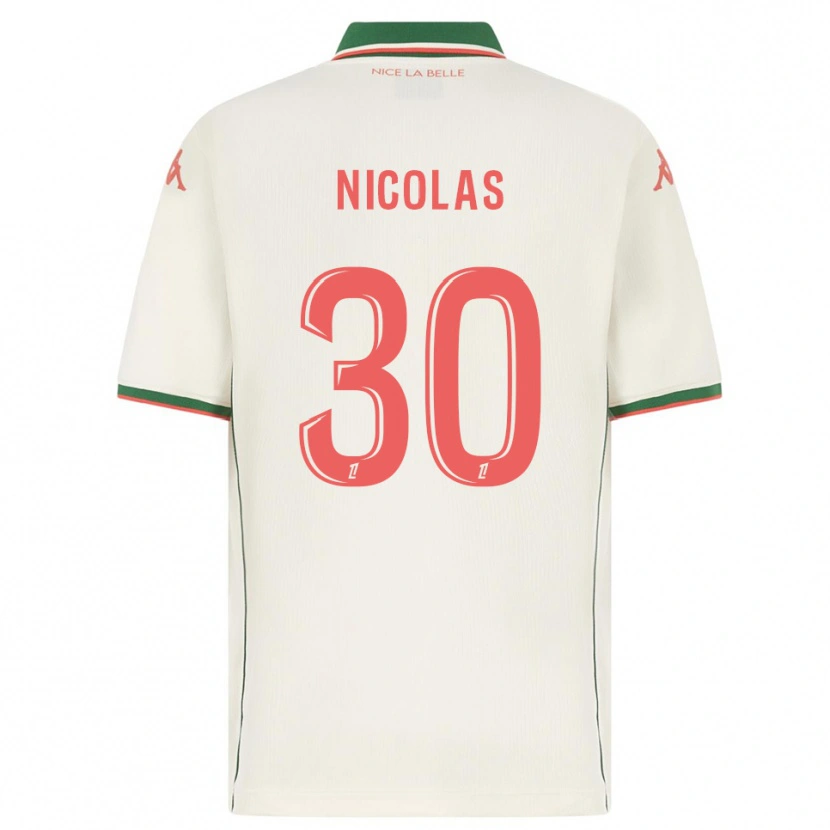 DanxenレディースLina-Lou Nicolas#30白緑アウェイシャツ2025/26ジャージーユニフォーム