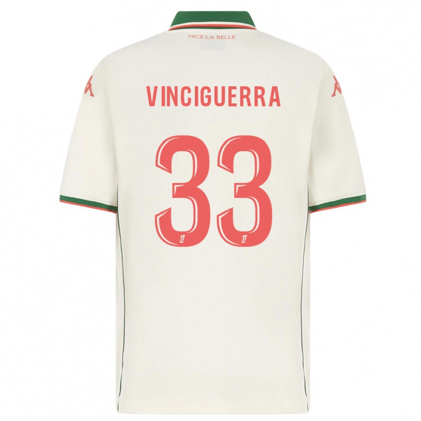 DanxenレディースPauline Vinciguerra#33白緑アウェイシャツ2025/26ジャージーユニフォーム