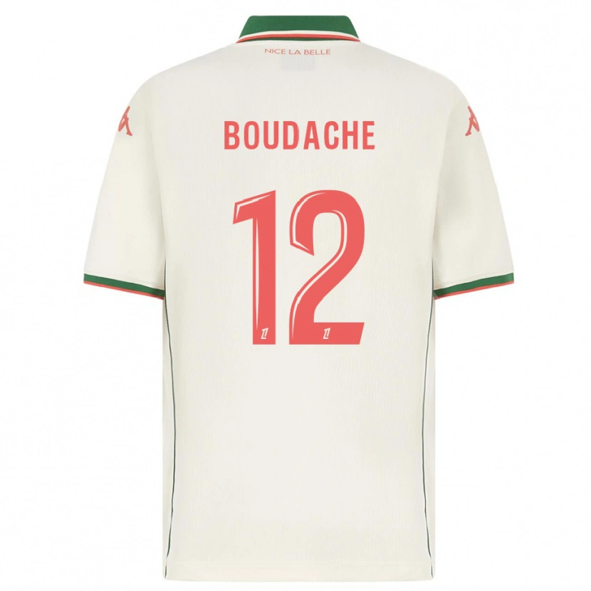 DanxenレディースKaïl Boudache#12白緑アウェイシャツ2025/26ジャージーユニフォーム