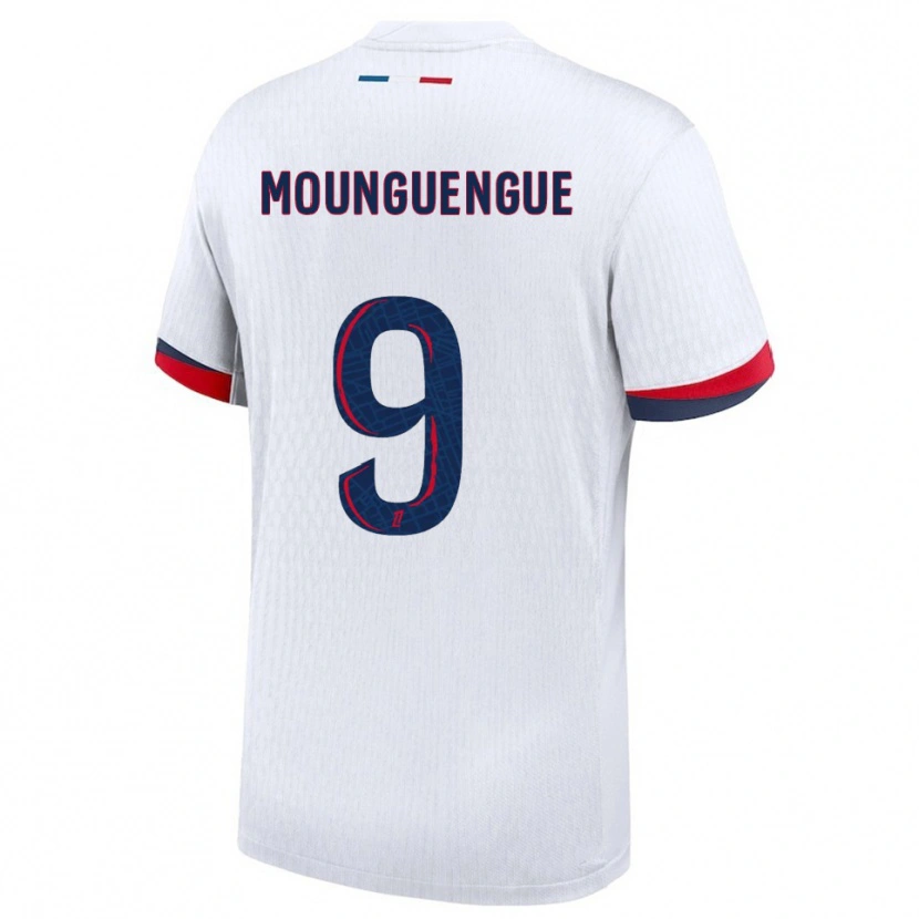 DanxenレディースPierre Mounguengue#9白赤アウェイシャツ2025/26ジャージーユニフォーム