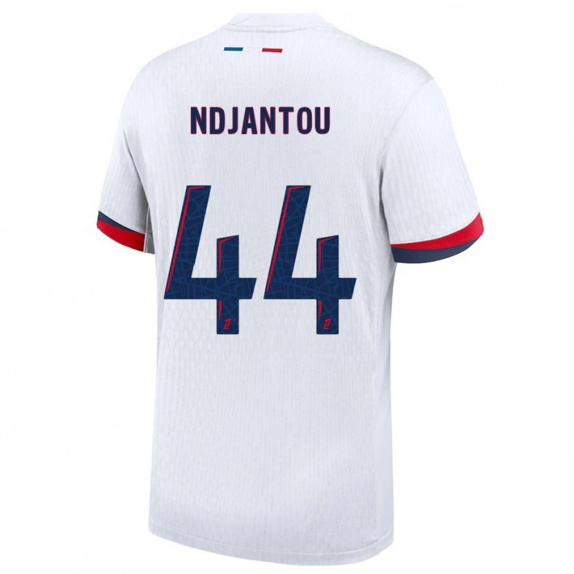 DanxenレディースQuentin Ndjantou#44白赤アウェイシャツ2025/26ジャージーユニフォーム