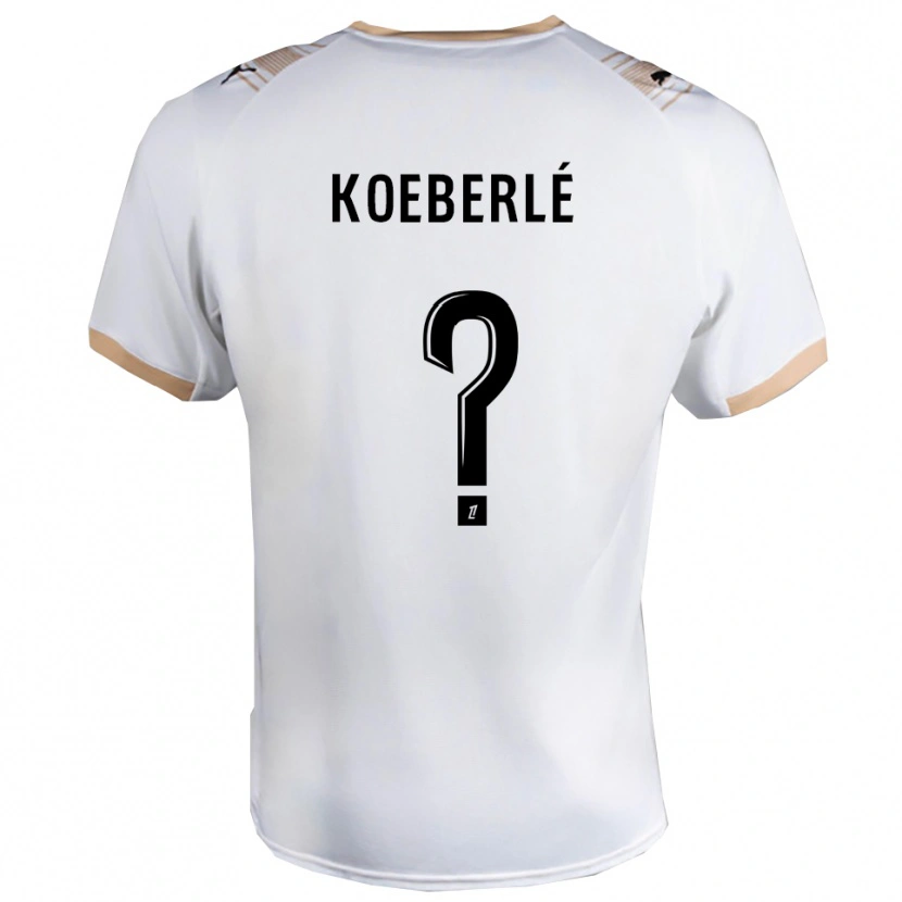 DanxenレディースSamuel Koeberlé#0白黒アウェイシャツ2025/26ジャージーユニフォーム