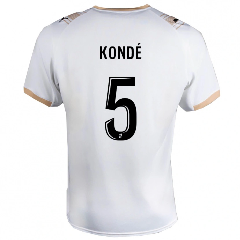 DanxenレディースJean-Charles Kondé#5白黒アウェイシャツ2025/26ジャージーユニフォーム