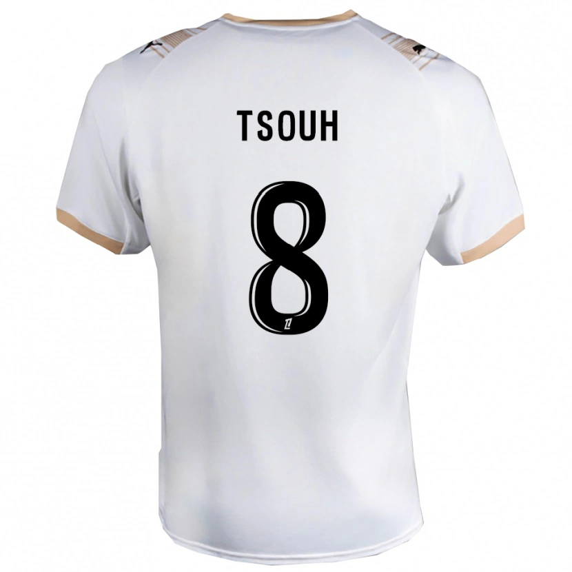 DanxenレディースJustin Tsouh#8白黒アウェイシャツ2025/26ジャージーユニフォーム
