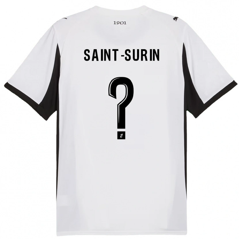 DanxenレディースRio Saint-Surin#0白黒アウェイシャツ2025/26ジャージーユニフォーム