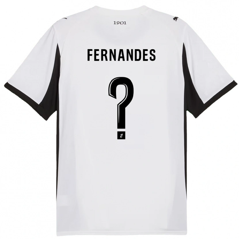 DanxenレディースAlexis Fernandes#0白黒アウェイシャツ2025/26ジャージーユニフォーム