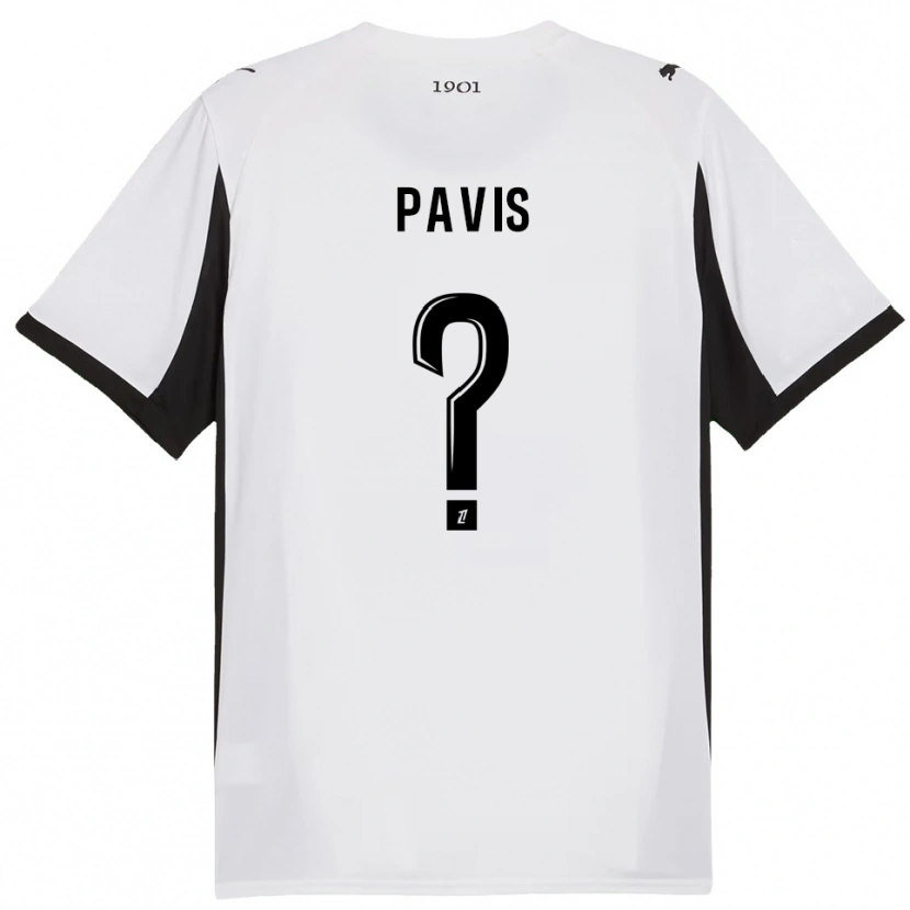 DanxenレディースRobin Pavis#0白黒アウェイシャツ2025/26ジャージーユニフォーム