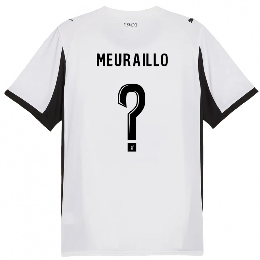 DanxenレディースThâo Mouapa Mwa Meuraillo#0白黒アウェイシャツ2025/26ジャージーユニフォーム