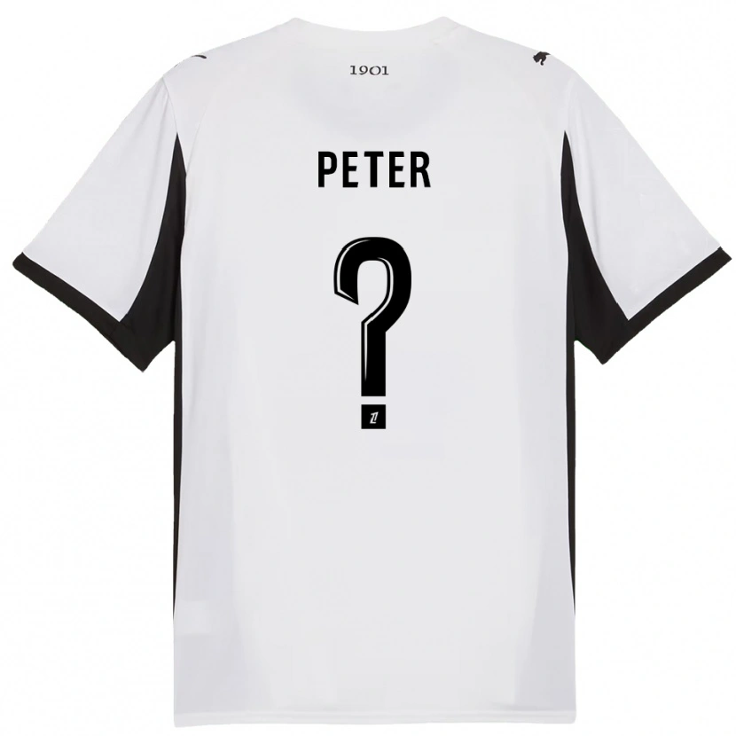 DanxenレディースJoseph Peter#0白黒アウェイシャツ2025/26ジャージーユニフォーム
