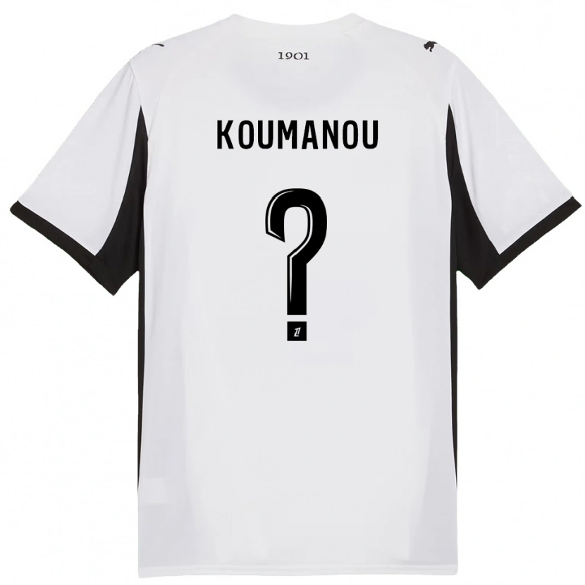 DanxenレディースNoa Koumanou#0白黒アウェイシャツ2025/26ジャージーユニフォーム