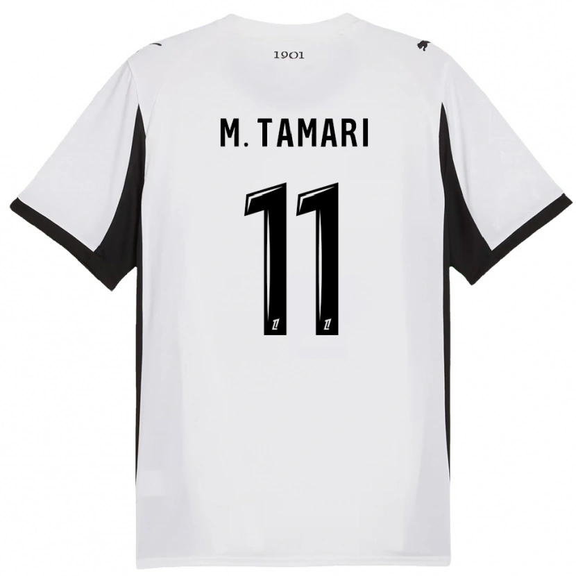 Danxenレディースムーサ・アル＝ターマリ#11白黒アウェイシャツ2025/26ジャージーユニフォーム